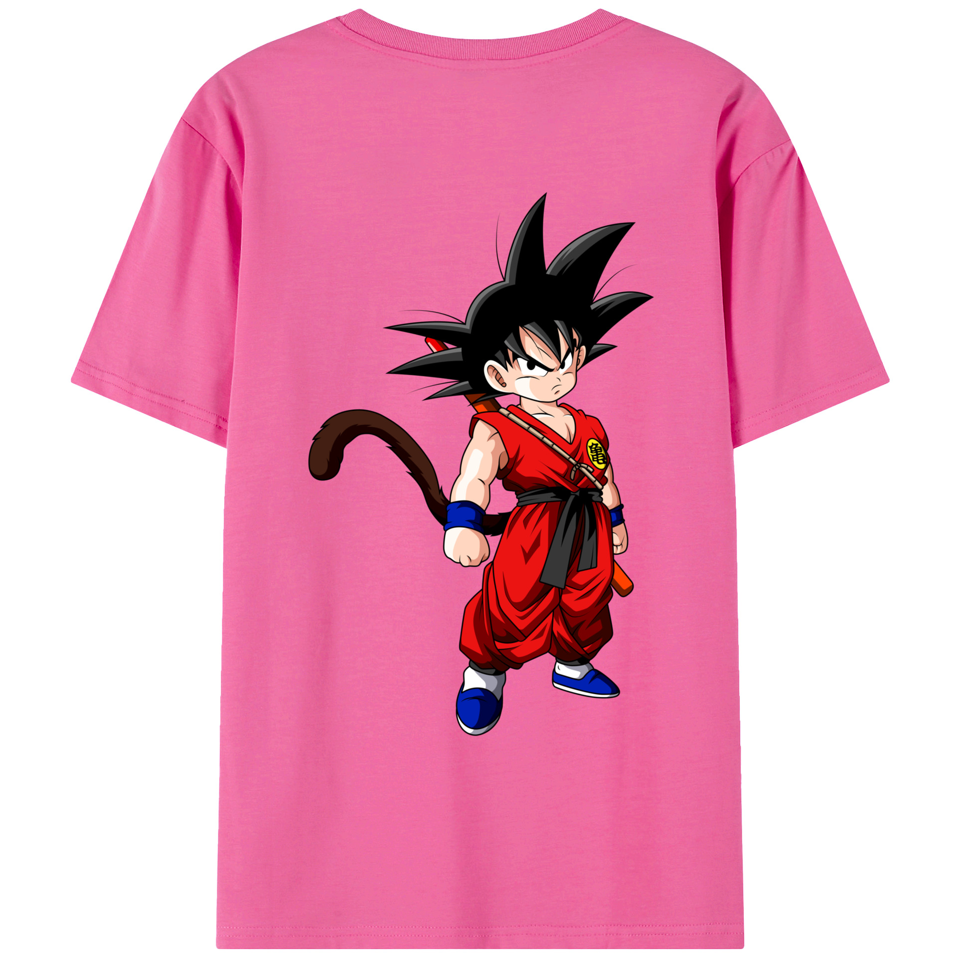 （画像用） ドラゴンボール 孫悟空（そん ごくう）Son Goku カカロット DRAGON BALL Kakarotto レディース半袖Tシャツ(バックプリント)